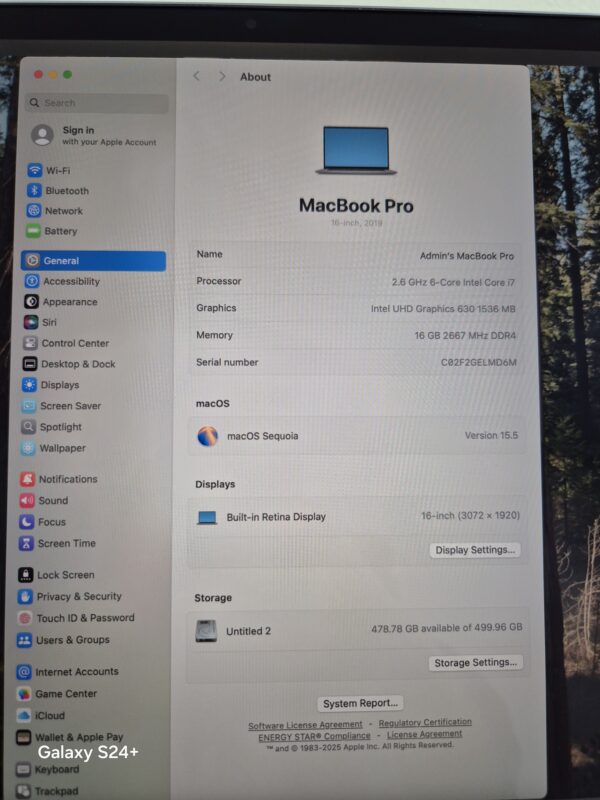 Apple MacBook Pro A2141 (16″, 2019) Core i7 16GB RAM 1TB SSD - Image 9